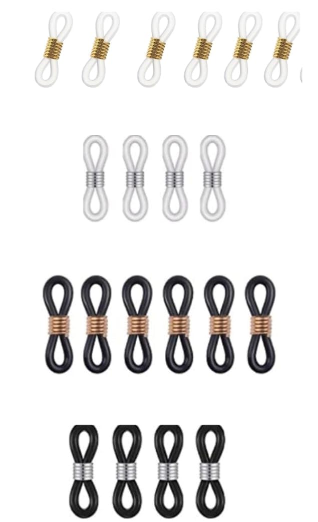 BARBUDDY 20 PC Ear Hook Loop Connector For Spectacle Eyeglass Sunglass glasses-image-40