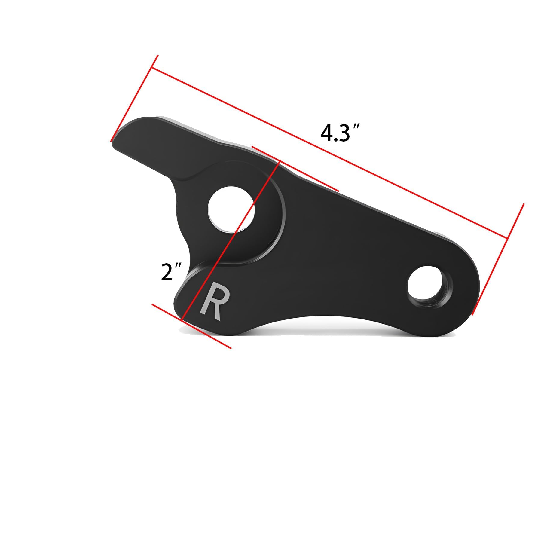 Kit di blocchi di abbassamento neri di alta qualità da 5,1 cm per Harley Touring Street Glide, Road King, Electra Glide, Road Glide, Ultra Limited, Special, CVO