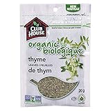 Club House, Quality Natural Herbs & Spices, Organic Thyme Leaves, 20g