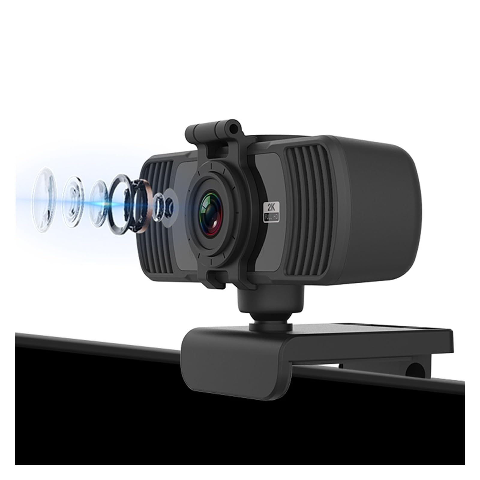 Webcam 1080P Web Cam 2K Full HD Web Camera con Microfono for Computer PC Trasmissione in Diretta Conferenza Lavoro USB Camera Web