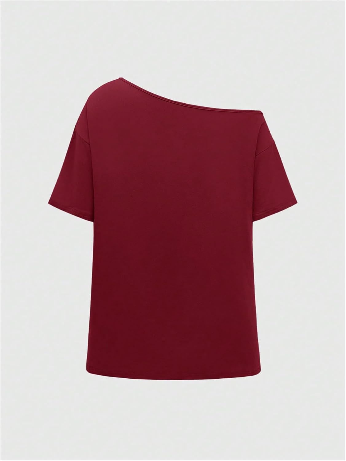 SOLY HUX Women's Plus Size Off The Shoulder Tops Graphic Tees Y2K Clothes Casual Short Sleeve Oversized T Shirts - Image 2