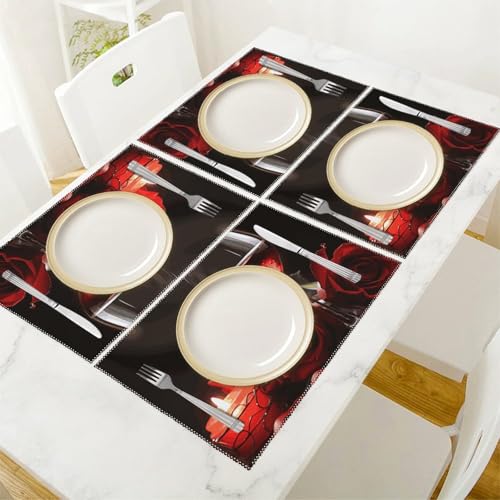 Set de table facile à nettoyer et infroissable pour repas de fête