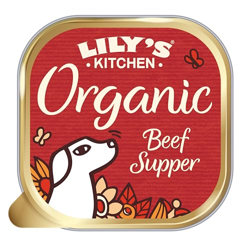 Lily's Kitchen Elaborado con ingredientes naturales alimento húmedo para perros adultos bandeja ternera orgánica 11 x 150g
