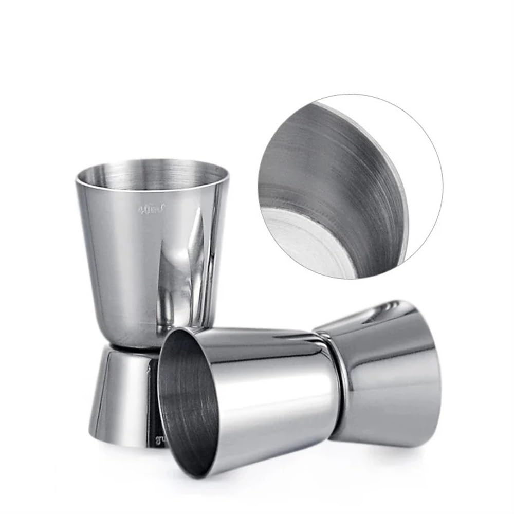 Jigger de Mesure de Cocktail en Acier Inoxydable, Tasse de Mesure d'alcool de Boisson à Double Jigger, for Le Style de Bar à la Maison(15X30ML Copper)