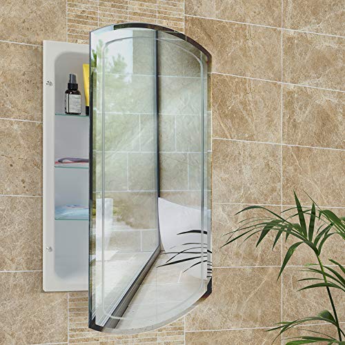 Head West 8209 Medicine Cabinet Mirror, 16 X 30, White #TOP6