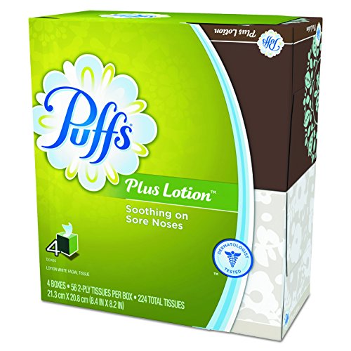 Image of Puffs Plus Lotion Facial Tissues,4 count,pack of 6