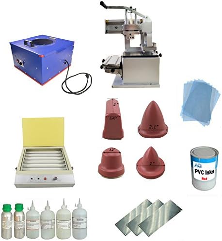 TechTongda Pad Printing Fully Equipped:Pad Printing Kit Manual Machine Print Logo on Ball Pencil etc.(#011990)
