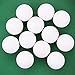 12 Pack of Smooth White Foosballs for Standard Foosball Tables & Classic Tabletop Soccer Game Balls by Brybelly