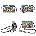 CLARA Women Fashion Snakeskin Pattern Clutch Handbag Envelope Bag Pompom Shoulder Bag Evening Party
