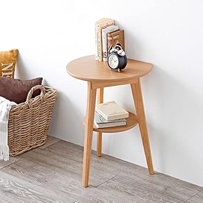 木製 形、柱 サイドテーブル ドラムテーブル 収納付き アンティーク