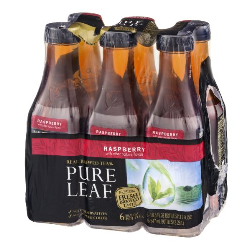 Pure Leaf Iced Tea, Raspberry, 6 Count (Pack of 2)