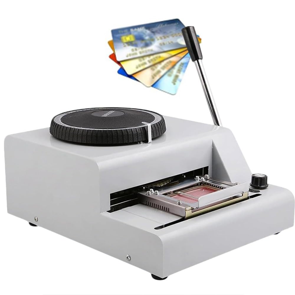 ShaiVrissian Manual Pvc Card Embosser Kit,Metal Dog Tag Coder Machine,72 Code Characters,Manual,Compact Portable Design,For Custom Id Cards,Pet Accessories,Gift Cards