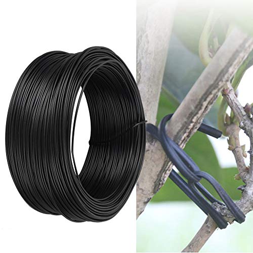 Tyenaza Alambre de Hierro Galvanizado, Accesorio de Sujeción de Cable 100 metros 0.55mm para Bonsái miniatura 5