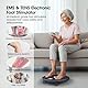 Fußmassagegerät für Schmerz und Durchblutung, EMS & TENS Fußzirkulationsgerät für Plantarfasziitis, Arthritis, Beinschmerzen, Ischias, Schwellungsreduktion, mit 50 Intensitäten, 10 Programme