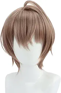 LAOBAO コスプレ ウィッグ 加賀美ハヤト かつら カツラ ボブ 茶色 耐熱 変装用ウィッグ コスチューム小物 ハロウィン 仮装 cosplay wig
