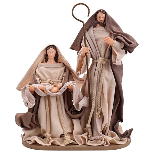 Nazareth Store Handgefertigtes Weihnachtskrippen-Set, Stoffkleidung,...