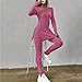 Women's Two Piece Sets New 2024 Casual Long Sleeve Split Round Neck Shirt Loose Comfortable Soft Fashion Pants Sets Hot Pink