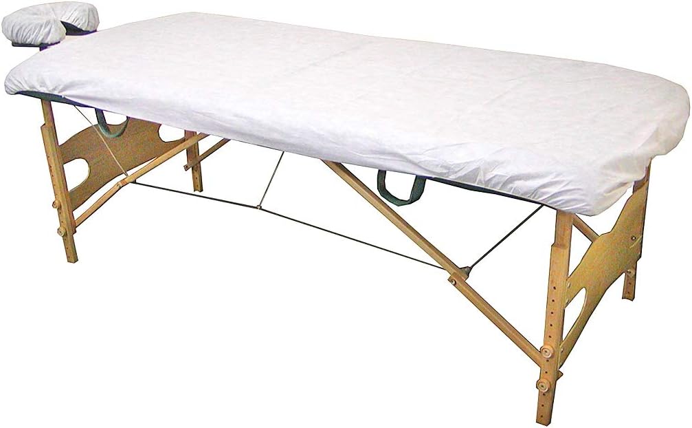 105 Pieces Disposable Massage Table Fitted Sheets Heavy Duty Elastic Bed Cover