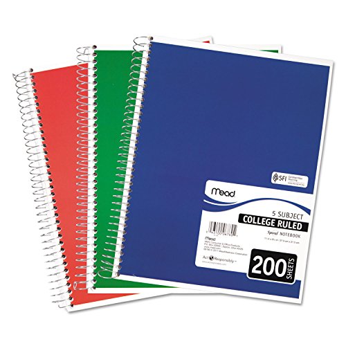 200 Sheets Spiral Notebooks