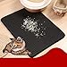 ZJchao Cat Litter Mat Double Layer Slip Kitty Litter Trapping Mat for Pet Feeding Material EVA (Black)