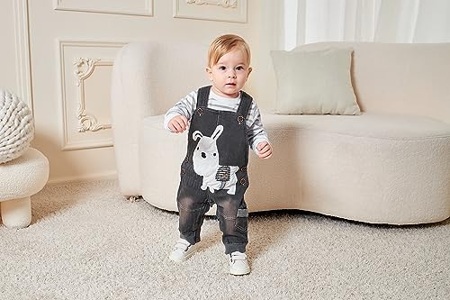 Image of Cute Baby Boy Clothes Suit Toddler Boys' Striped Long Sleeve T-Shirt+Denim Overalls Jumpsuit Pants Outfits Sets