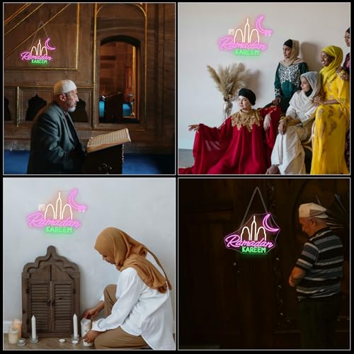 Image of Ramadan Kareem Neon Sign Islamic Neon Light Ramadan Festival Decor