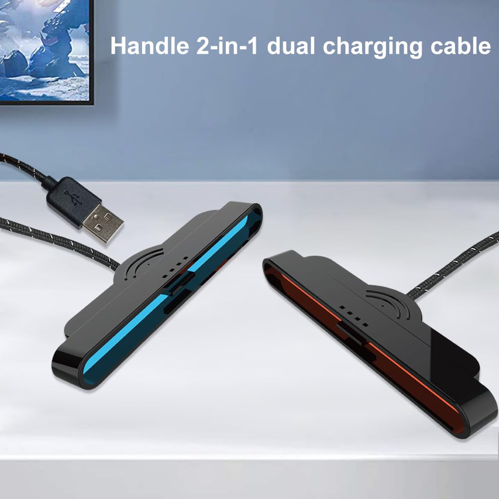 Cavo di ricarica universale 2 in 1 per Switch2 Joy-Con controller pratico e resistente