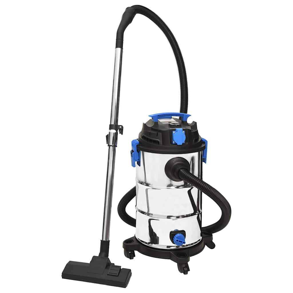 Aspirapolvere a umido e a secco, 1200 W, 30 l, in acciaio inox