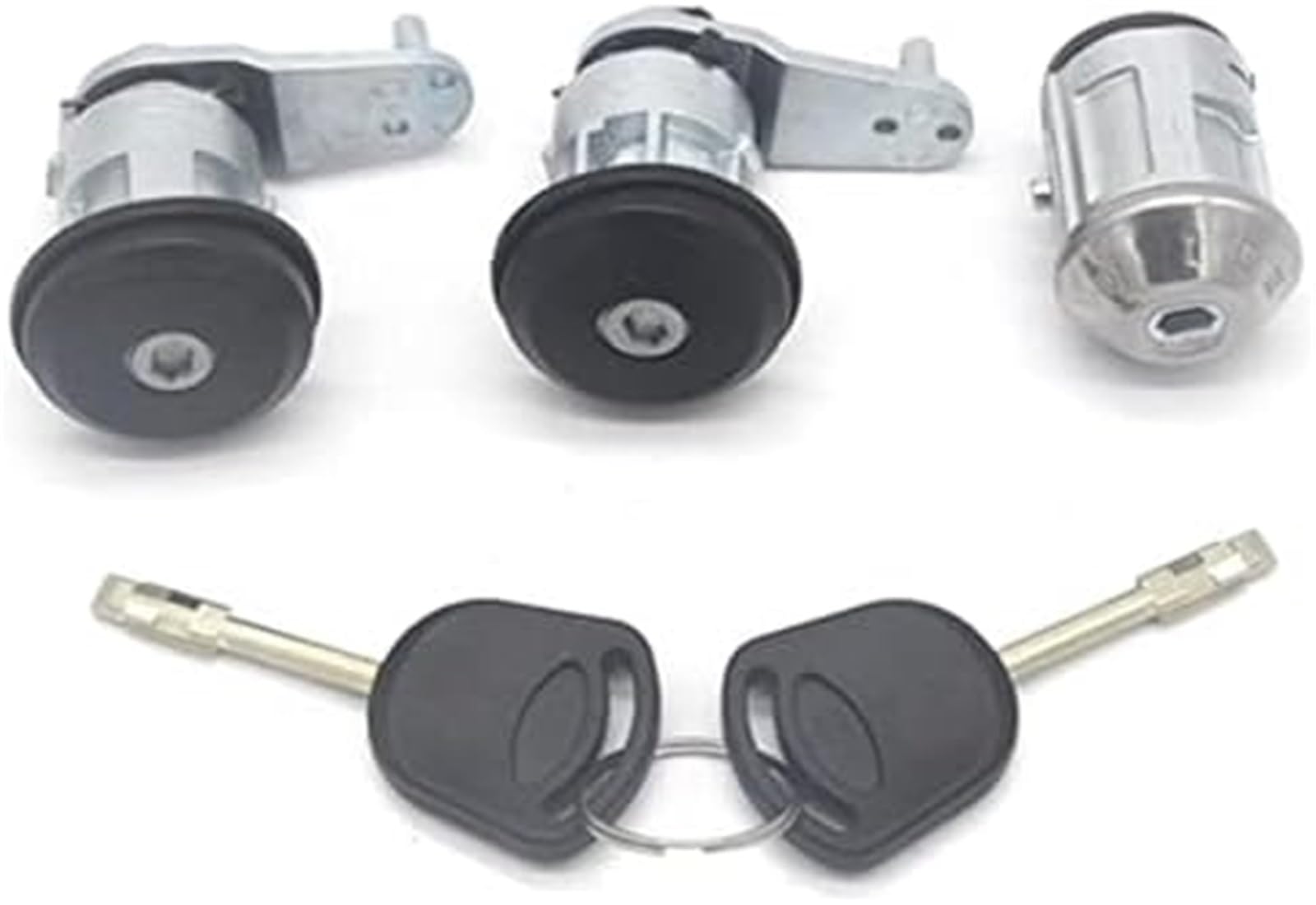 Siłownik automatycznego zamka drzwi Al225 1004152 94AGA22050DB wyłącznik zapłonu przedni lewy prawy cylinder zamka drzwi, dla Ford Escort Mk5 Mk6(BLACK 3PCS)