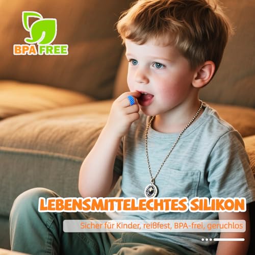 12 Stück Leise Fidget Toys Kinder, Sensorische Fidget Ring Silikon, ADHS Hilfsmittel für Kinder und Erwachsene bei Autismus, Anti Stress Spielzeug zur Beruhigung für Angstabbau und Konzentration
