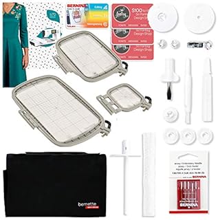 Bernette B70 6" x 10" Embroidery Machine with 160 Embroidery Threads and Premium Accessory Package