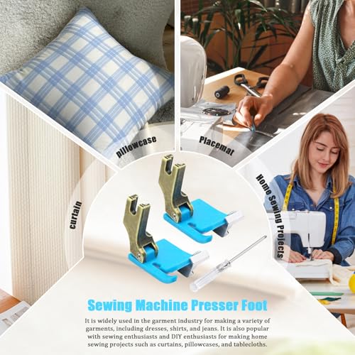 2 Pack Prensatela Multifuncional Ajustable para Máquina Industrial miniatura 3