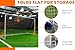 Vallerta Folding Soccer Goal (12'x6',10'x6',7'x5'), Portable, Light Weight, Steel Frame, Easy to Carry, Perfect for Solo/Team Practice Training