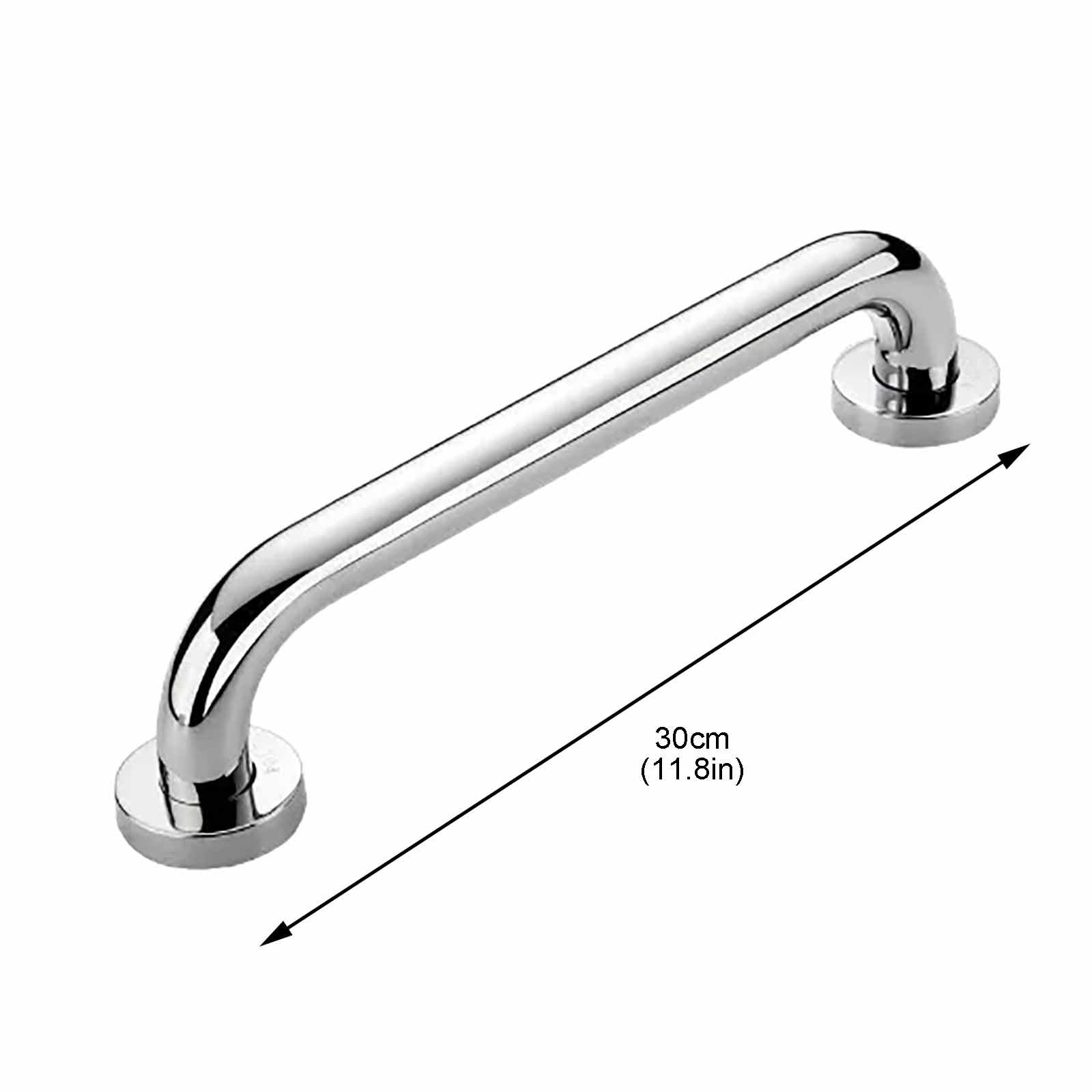 Barra De Apoyo para Discapacitados, Antideslizante Y De Fácil Acceso, con Montaje En Pared De Acero Inoxidable Curvado A 135° para Baños Y Residencias De Ancianos.(30cm)