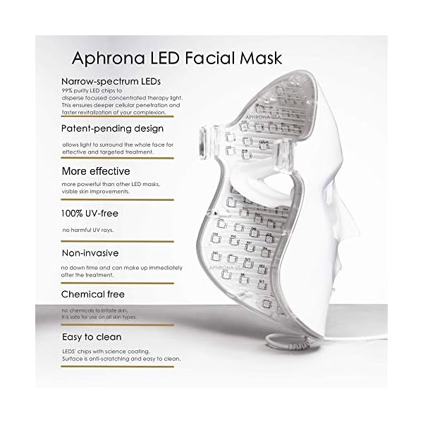 FDA-clearedAphrona-LED-Facial-Skin-Care-Mask-Blue-Red-Light-Treatment-Photon-Mask-white Aphrona FDA cleared LED Facial Skin Care Mask MOONLIGHT PRO 7 Color Treatment Photon Mask (White)