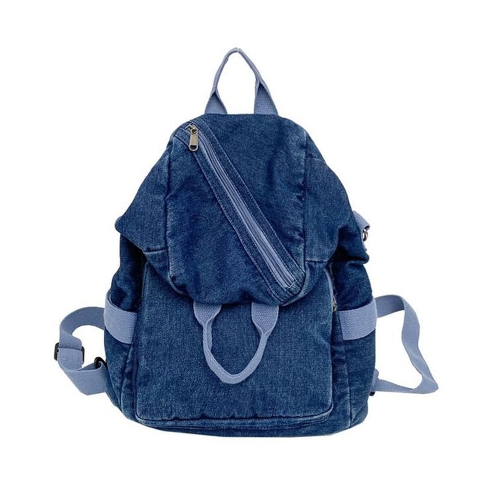 Sac à dos vintage en denim de qualité supérieure avec finitions soignées - 8