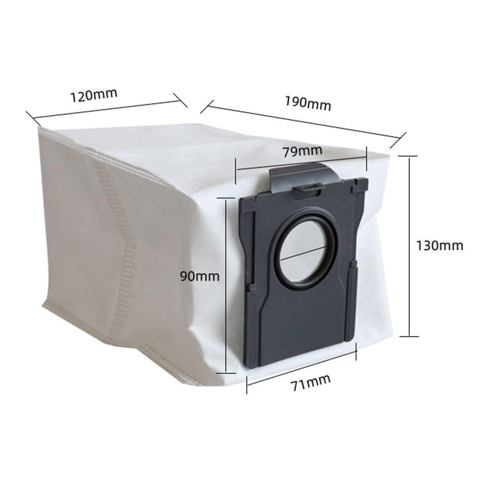 10 sacchetti per aspirapolvere Mova Z5/Z5 Pro/Z50 Ultra Dust Bag di ricambio per aspirapolvere per elettrodomestici, filtro pre-motore, kit di accessori per aspirapolvere robotico