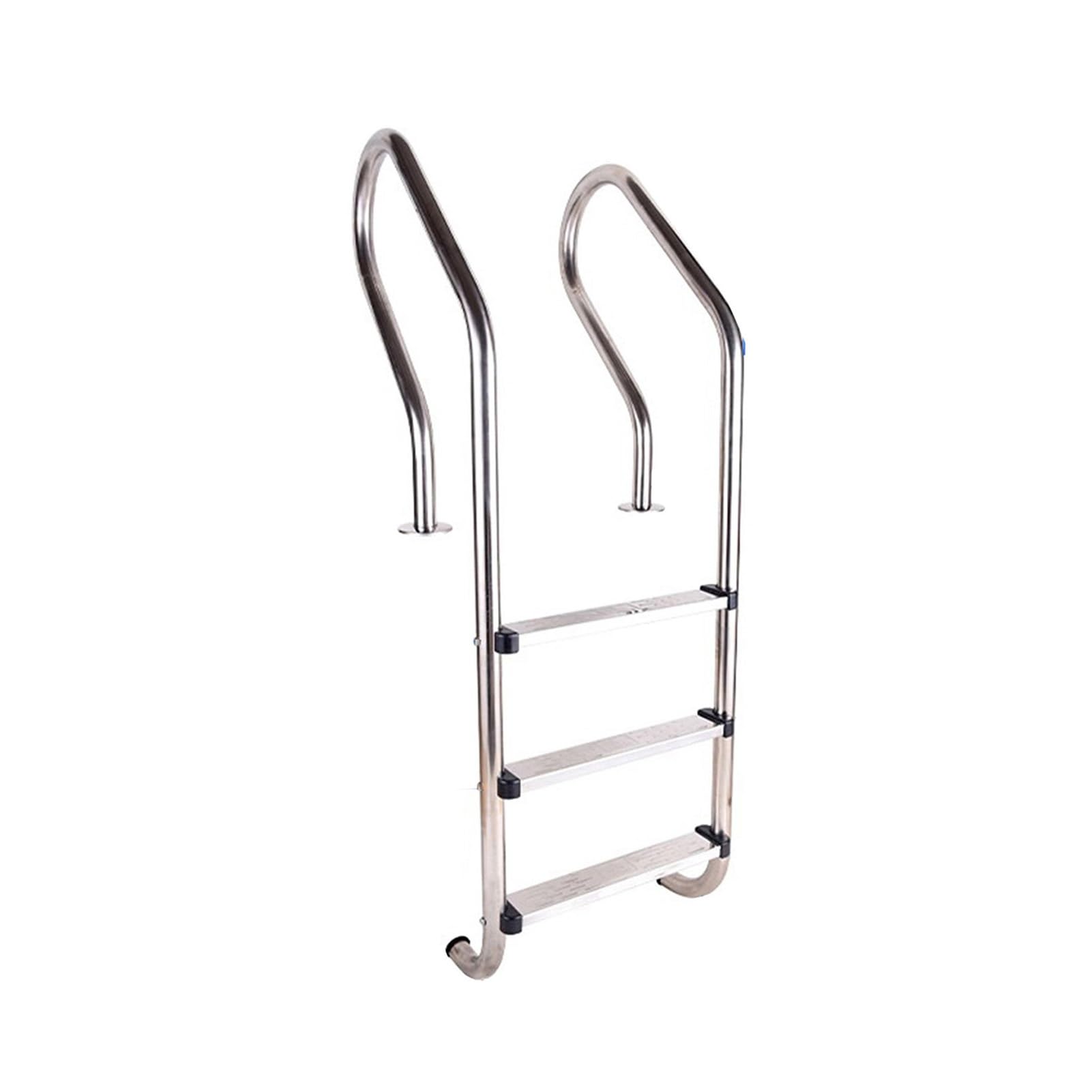 WTLONBF Pool Ladder, Stainless Steel Anti-Slip Escalator, Thickened Treads, Suitable for Swimming Pools and Water Parks(3 Steps)