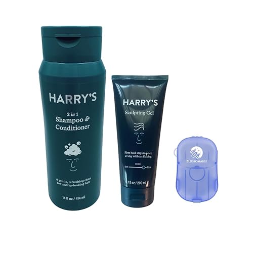 Miniatura 1 de Harry's - Combo para el cuidado del cabello champú y acondicionador 2 en 1 de Harrys + gel esculpedor, nutre, hidrata, lava y peina con este potente