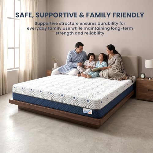 Image of Premium Orthopedic Memory Plus Single Size Mattress | Premium Viscose Fabric with Removable Cover | 10 Years Warranty | Single Size (75x30x6 inches)