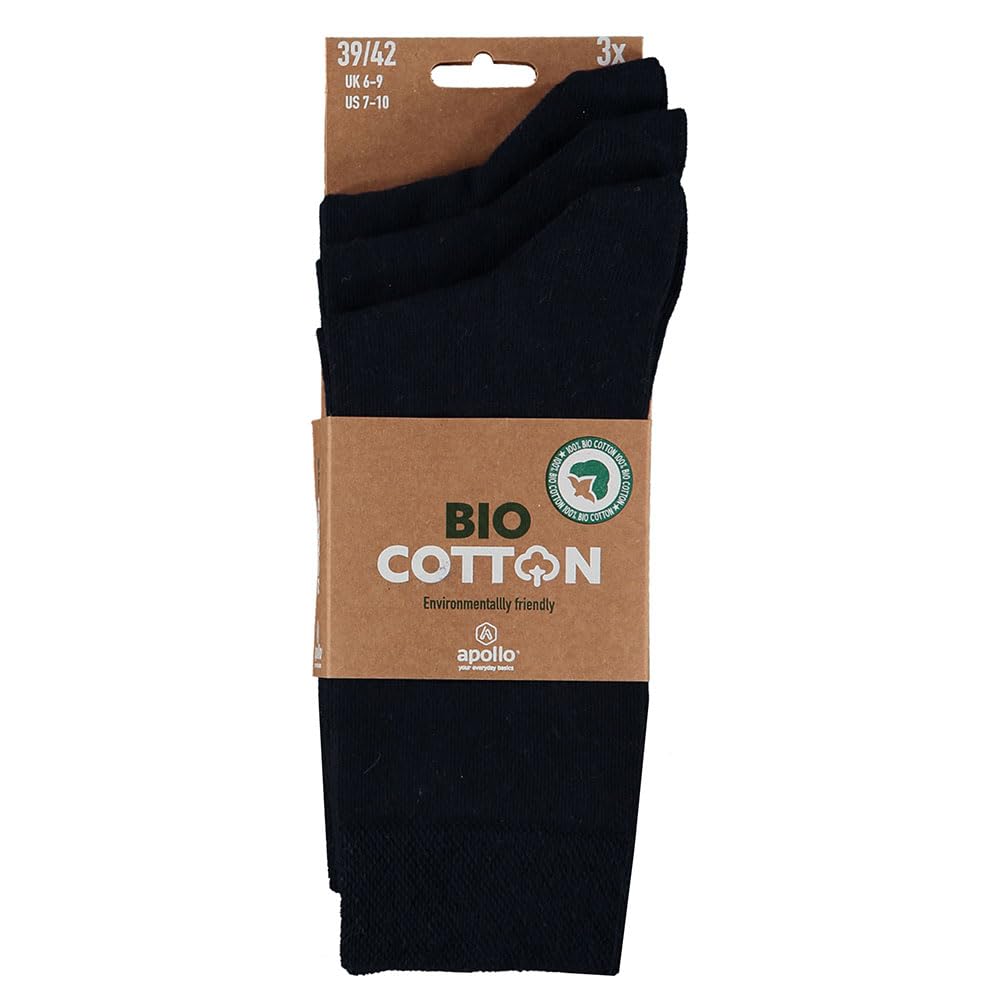 Lot De 6/12 Chaussettes Bio - Coton 100% Écologique, Confortables