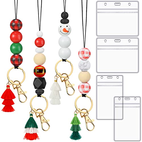 Cordones de Navidad para tarjetas de identificación y llaves de maestras