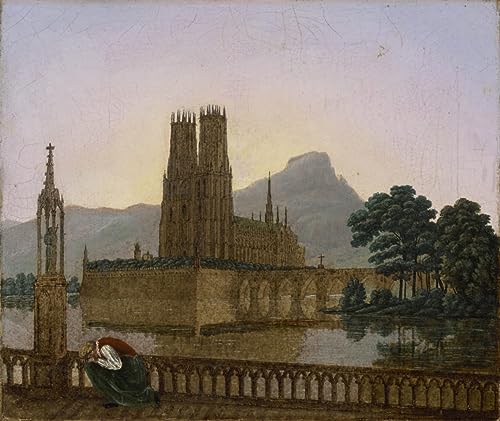 Art Tableau Gotischer Dom de Carl Gustav Carus Image Sur Toile Affiche Impression 60x90cm