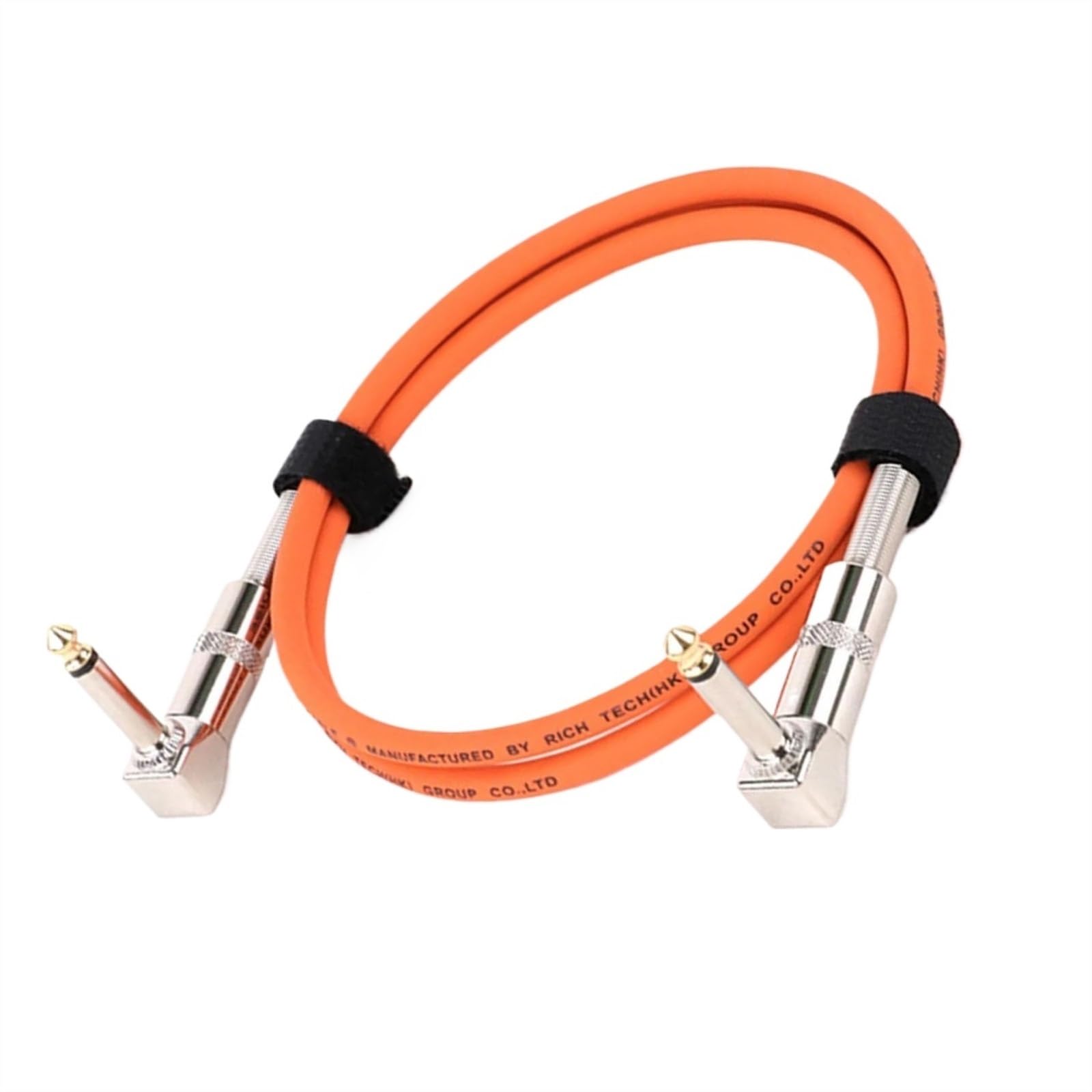 cable de audio de guitarra Cable De Efectos De Guitarra De 1/4 Cable De Pedal Cable De Conexión De Instrumento Cable De Efecto De Guitarra Eléctrica Mono De Ángulo Recto Cabezal De Metal(Orange,8m)