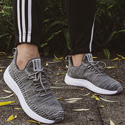 Feethit Mens Slip On Walking Shoes Blade Tennis Shoes Non Slip Running Shoes Lightweight Workout Shoes Breathable Mesh Fashion Sneakers - Image 3