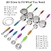 Wildone Measuring Cups and Spoons Set of 12, Premium Stainless Steel Measuring Cups & Measuring Spoons, including 7 Stackable Cups & 5 Spoons, for Dry and Liquid Ingredients