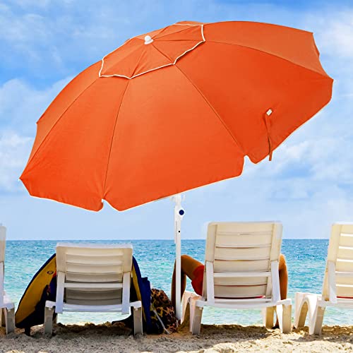 KITADIN 6.5FT Beach Umbrella for Sand...