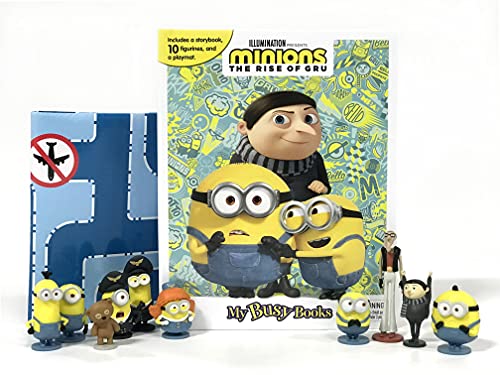 Phidal - Universal Minions: The Rise of Gru My Busy Books - 10 Figurines and a Playmat