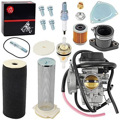 Image of Carburetor Carb & Air Filter & Guide Intake Manifold Boot Kit For Yamaha 2004-2013 Raptor 350 Air Filter