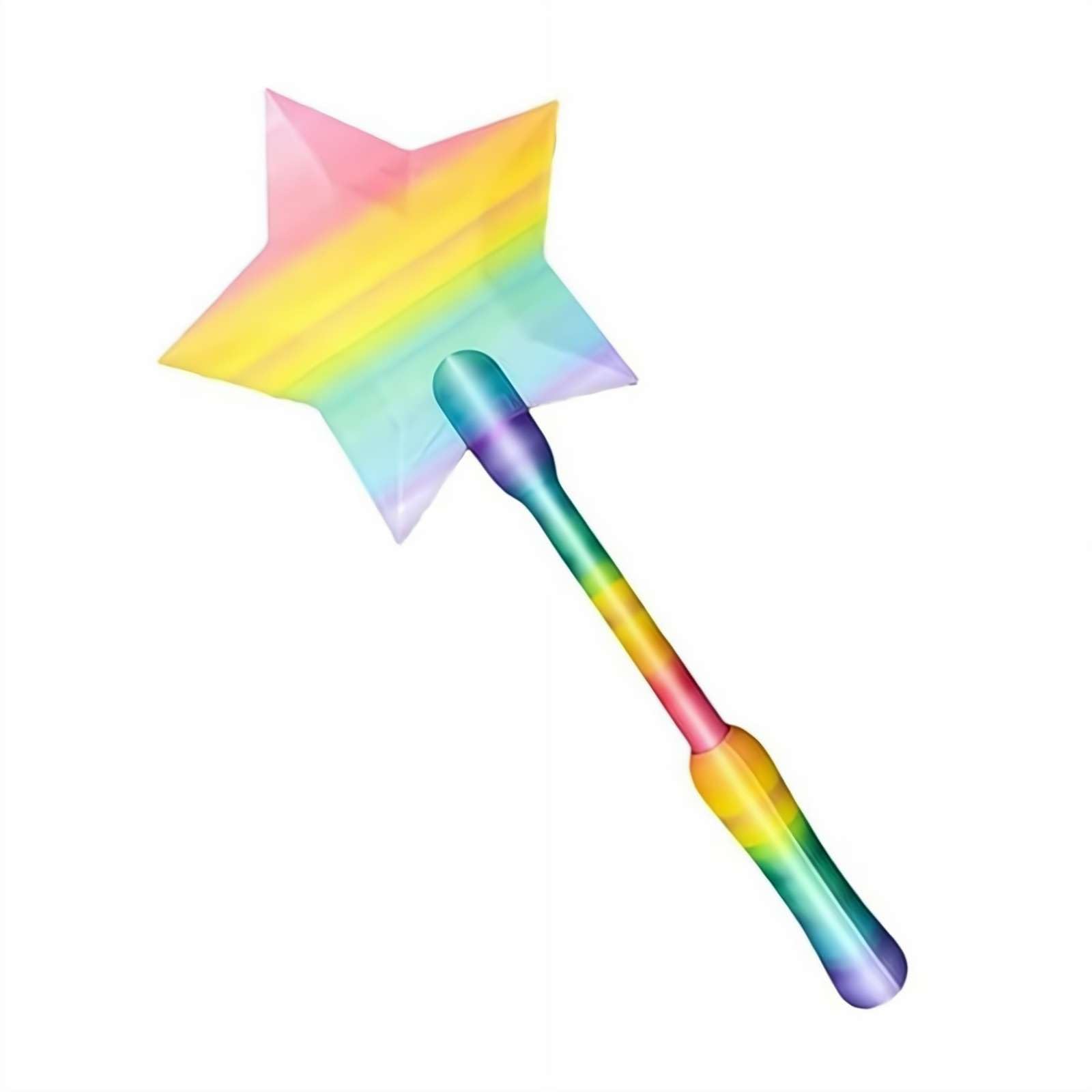 Fairy Pay Wand, Tap to Pay Wand Credit Card Holder with Star Topper and 14 Inch Handle, 3D Printed Wan d Tap to Pa y, Contactless Payment Wands, Magic Themed Gift (rainbow)